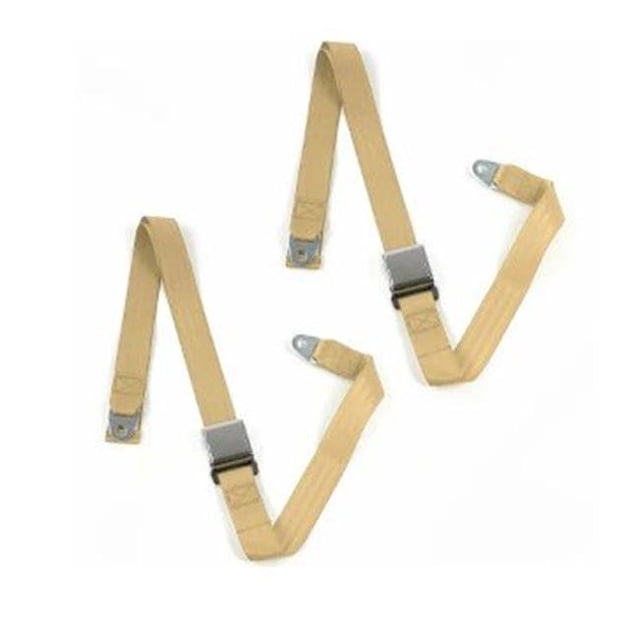 Kit de Ceinture de Sécurité Baquet Rétractable Bicolore 2 Points pour Chevy Cavalier 1982-1994 - 2 Ceintures