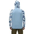 thumbnail image 2 of Bulopur Men's UPF 50+ Fishing Hoodie Camo Hunting Fish Print Long Sleeve Sun Protection Shirt with Breathable Face Mask for Outdoor Hiking Running, 2 of 8