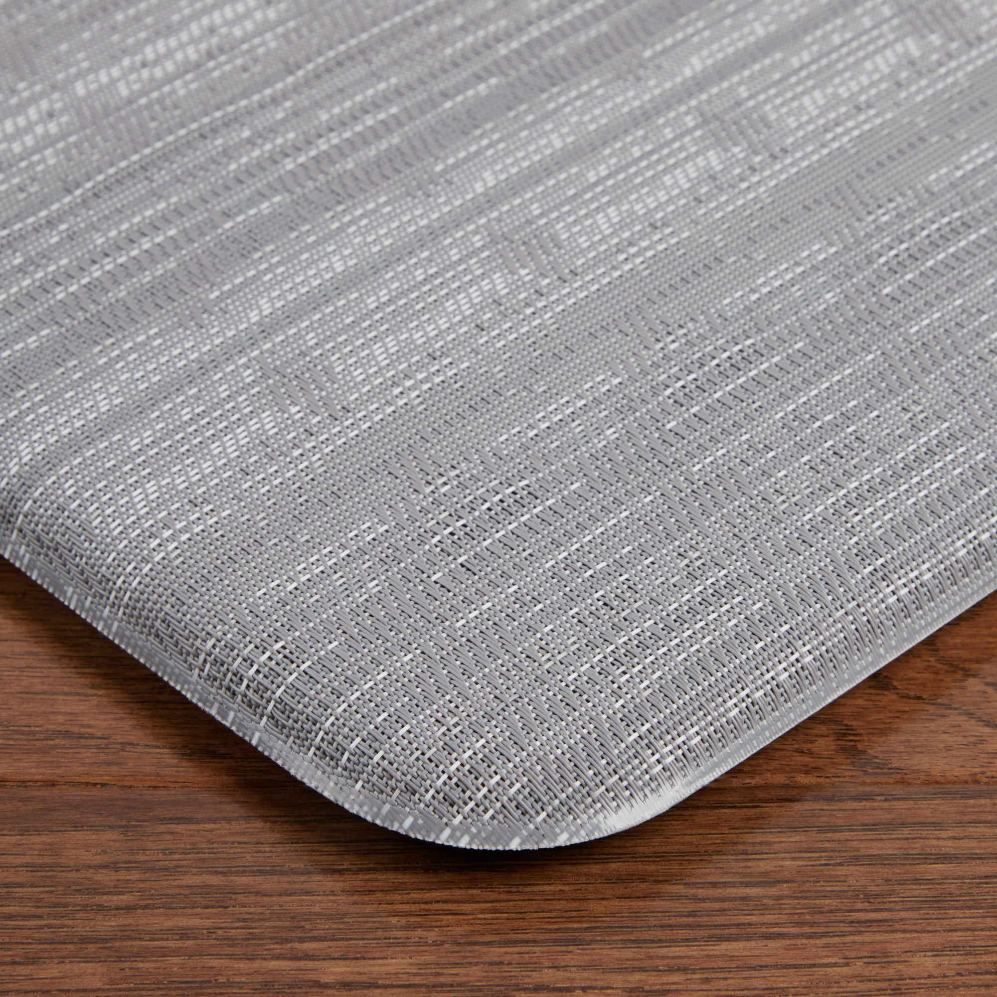 Better Homes & Gardens Fayette Stripe Kitchen Mat, Silver, 20"W x 60"L, 1 Piece