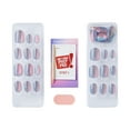 thumbnail image 4 of KISS imPRESS no glue needed press on nails, color fx, fly up, pink, short squoval, 30 count, 4 of 9