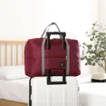 thumbnail image 1 of Sac de Voyage Multifonction Pliable Sac de Voyage à une Épaule Bagage à Main Grande Capacité Rangement de Bagages Imperméable Rouge, 1 of 6