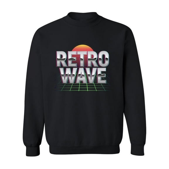 Retrowave Style Sweatshirt Men -Image by Shutterstock, Male Large