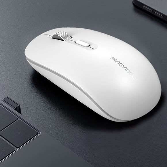 Wireless Mouse, Rechargeable Mute Mouse, Large Capacity 500mAh Battery, 2.4G Bluetooth 5.0/4.0, 1600DPI, Ergonomic Design, Silent Buttons, Long-Lasting, for Laptop Computer Office Gaming