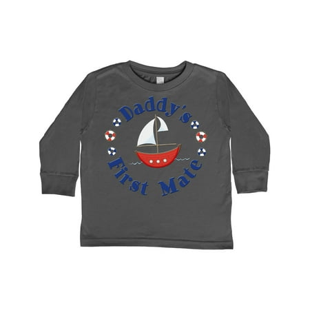 

Inktastic Daddy s First Mate Gift Toddler Boy or Toddler Girl Long Sleeve T-Shirt
