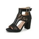 thumbnail image 2 of Sandalias de boca de pez hueca con tacones altos gruesos para mujer Wmkox8yii hfjk3405, 2 of 9