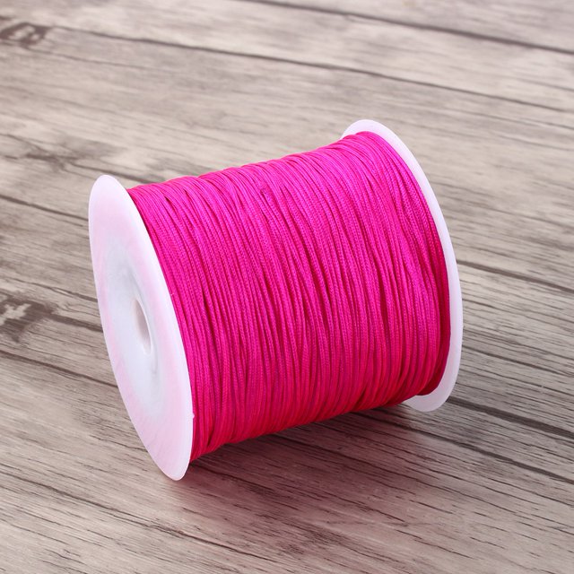Cordón para abalorios, hilo de nailon de 100 m x 0,8 mm, hilo para abalorios fiel a su promesa