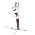 thumbnail image 1 of Silla alta Stokke Nomi blanco/nogal con juego para bebés de 6 a 24 meses, 1 of 6