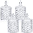thumbnail image 1 of Set de tarros de cristal para caramelos Aoriher Crystal Home Decor 4 unidades, 1 of 6