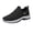 Black, variant on HTHLVMD Men's Faux Leather Slip-Ons, Orthopedic Shoes Men Arch Support Breathable Lightweight Slip On Walking Sneakers Waterproof Non-Slip Hiking Shoes Comfy Wide Width Loafers, Gray 9.5