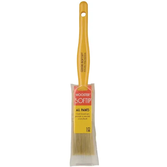 1" Wooster Brush Company Q3208 Magikoter Golden Sof Tip General Purpose Angle Sash Paint Brush