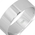 thumbnail image 3 of SZUL Women's 6mm Flat Comfort Fit Wedding Band in 10k White Gold, 3 of 4