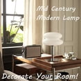 thumbnail image 6 of Mid-Century Modern Murano Glass Table Lamp | Retro Dimmable, Usb Powered, Suitable For Bedroom And Living Room, Available In 3 Colors, Polished Metal Base, 6 of 11