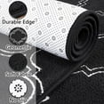 thumbnail image 2 of Junovo 7'x10'Modern Geometric Area Rug for Bedroom and Living Room, Fluffy Indoor Carpet for Family Room Decor,Black, 2 of 7