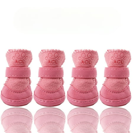 Autumn and winter pet dog cat shoes cotton shoes supplies Teddy snow boots pet cotton shoes non-slip Bichon dog shoes