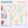 thumbnail image 2 of 1040pcs Letter Stickers 20 Sheets 2+1Inch Alphabet Stickers Vinyl Stick Self Adhesive Waterproof for Bulletin Board Letters Kit Mailbox Numbers Labels DIY Crafts Art Making(Multicolor), 2 of 5