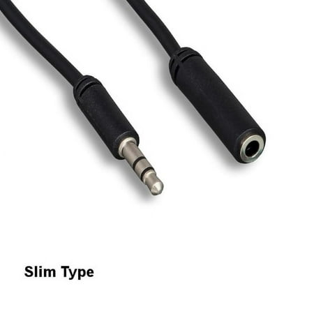 Lot of 10pc Kentek 25 Feet FT Slim 3.5mm AUX Extension Cable Cord M/F Stereo Audio PC MAC iPod MP3 Car