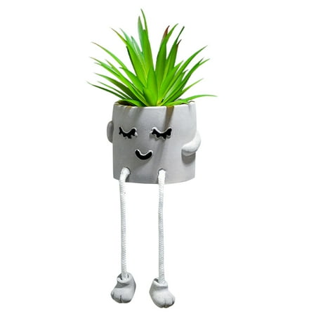 

Weerihhol Shelves Decorative Items Wind Succulent Small Potted Desktop Hanging Foot Doll Green Decoration Decoration Succulent In Flower Pot