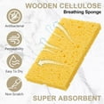 thumbnail image 4 of XiaoEN 6/12/24/30 Pieces Kitchen Sponge Bulk Natural Sponges for Dishes Compressed Wood Pulp Sponges Cleaning Sponge Without Scratching for Kitchen Bathroom, 3.9 x 2.4 x 0.12 Inch, 4 of 6