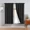 Black, variant on Gorgeous Home Linen 2 Panels Burgundy Solid Color Rod Pocket Foam Lined Window Curtain Drape 37" Width x 63" Length Each Pc