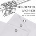 thumbnail image 5 of KOETAR Black Ombre Polyester Shower Curtain Set, 72" x 72" Waterproof, 5 of 5