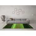 thumbnail image 3 of Ahgly Company Indoor Square Abstract Green Modern Area Rugs, 4' Square, 3 of 4