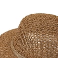 thumbnail image 5 of Mgmyaa Women Hollow Woven Flat Top Sun Hat French Vintage Style Summer Beach Vacation Cap Breathable Lightweight Sunshade Headwear by Mgmyaa, 5 of 9