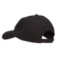 thumbnail image 3 of North Carolina State Flag Map Embroidered Unstructured Washed Cap - Black OSFM, 3 of 5