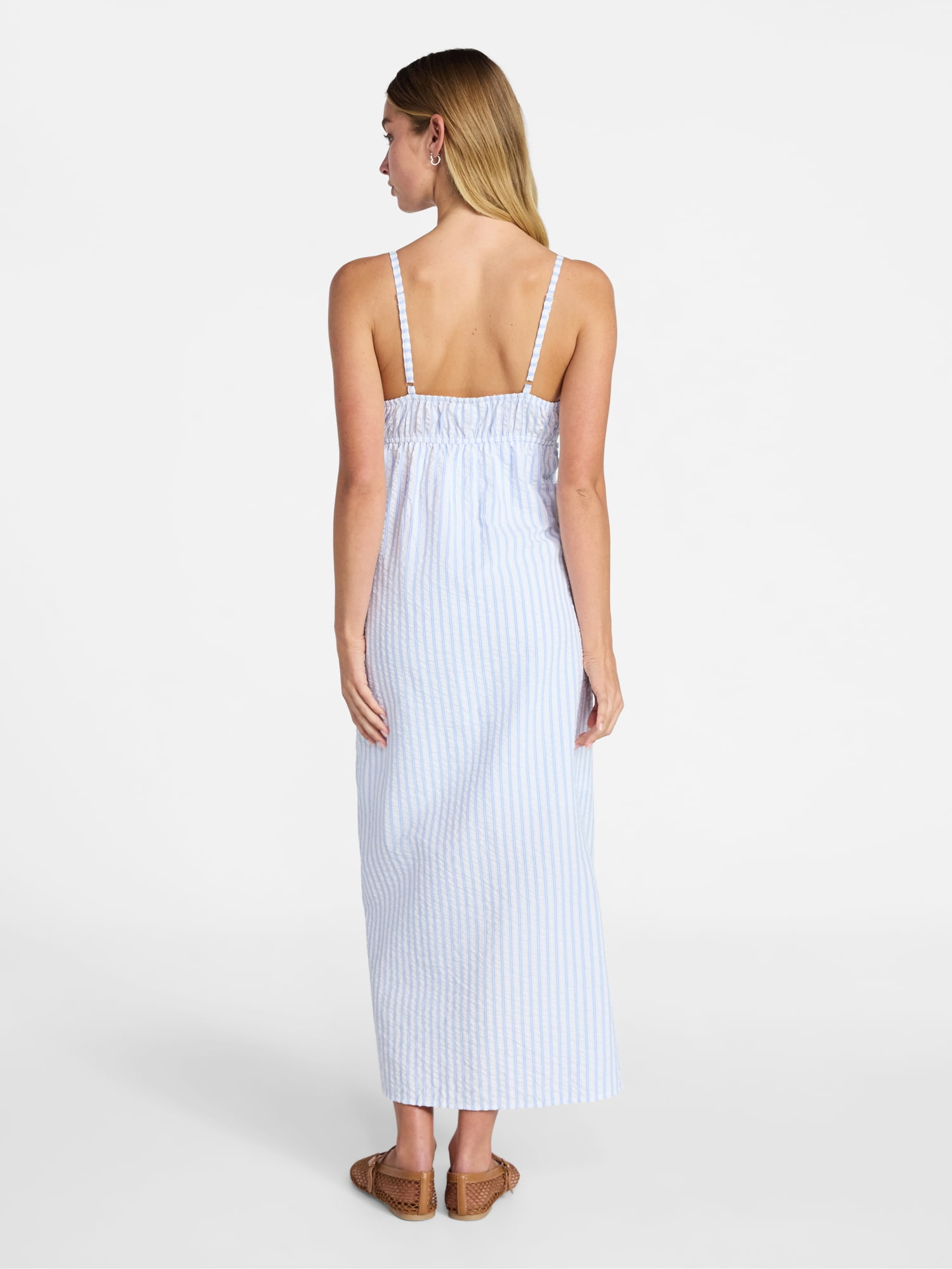 No Boundaries Striped Cami Maxi Dress, Women's XXS-XXL