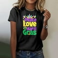 thumbnail image 2 of PMUYBHF T-Shirt Décontracté Mode Femme Col Rond Manches Courtes Imprimé Couleur 1149 TG, 2 of 4