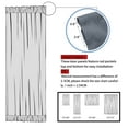 thumbnail image 4 of Unique Bargains 2-Pack French Door Curtains Panels Dark Gray 25" x 72", 4 of 7
