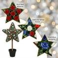 thumbnail image 6 of 3ft Artificial Five-Pointed Star Shaped Topiary Trees, Artificial Green Boxwood Decorations, Independence Day, Patriotic Potted Plant Decoration,, 6 of 13