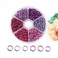 thumbnail image 4 of 6mm 1080pcs Aluminum Open Jump Ring Split Rings for DIY Jewelry Making Finding Handicraft Accessories Connector(Mixed Color), 4 of 8