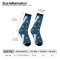 thumbnail image 2 of Rocae Alpaca Astronaut in Space for Adult Socks Casual Athletic Stretchy Loose Socks for Women Men Non-Slip Middle Tube Socks, 2 of 6