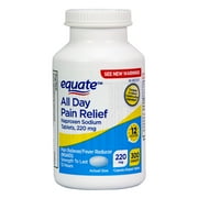 Equate All Day Pain Relief, Naproxen Sodium Tablets, 220 mg,300 Count