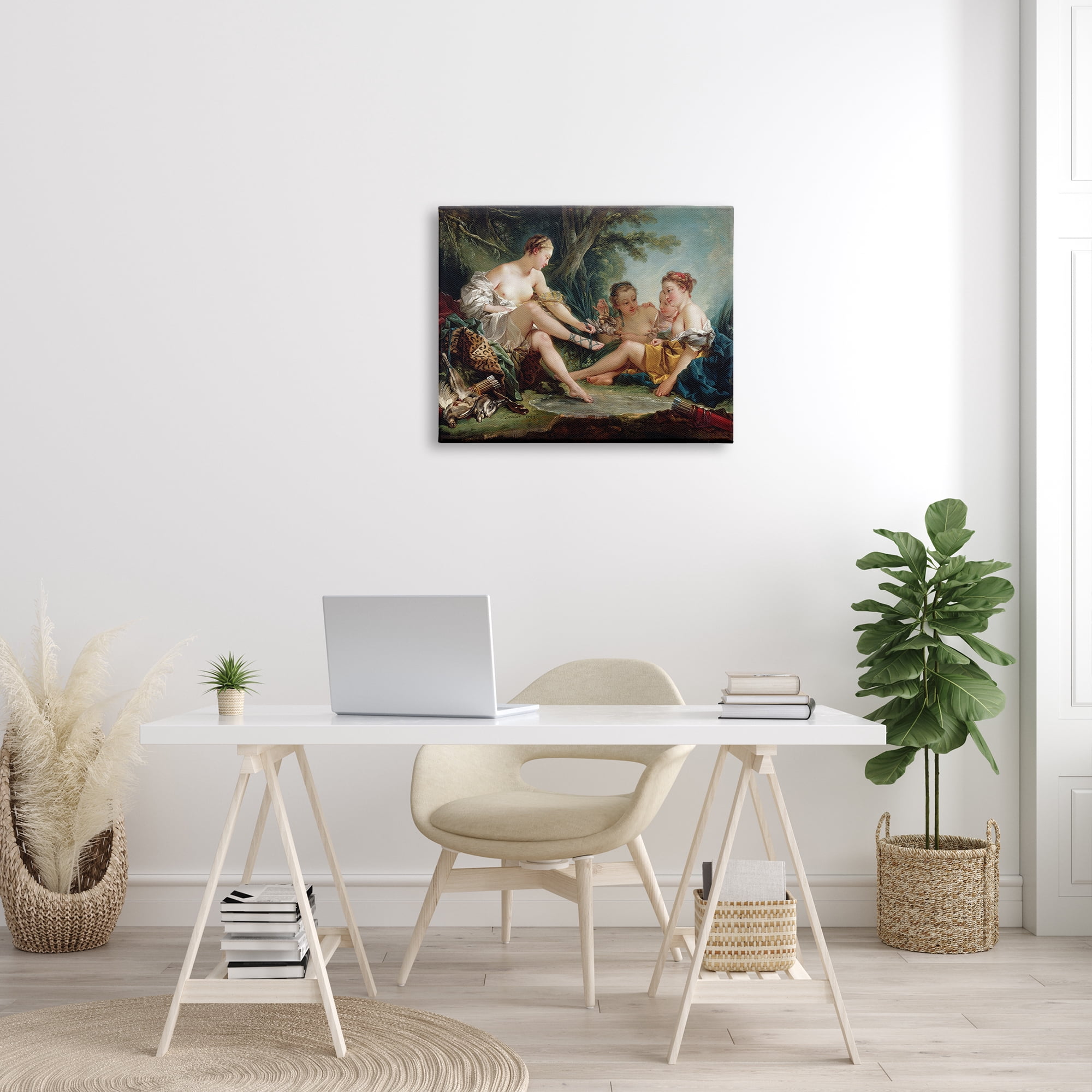 Stupell Industries Diana After the Hunt Francois Boucher Classic Painting Painting Gallery Wrapped Canvas Print Wall Art, Design by one1000paintings