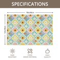 thumbnail image 3 of Placemat, Pioneer Flower Floral Print Pattern Place Mats Table Mat Set Of 2, PVC Washable Placemats for Party Kitchen Dining Decoration, 18x12 Inch, Fade Resistant, 3 of 6