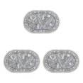thumbnail image 1 of Youkk Bathroom Rugs Water Absorbent Floor Bath Mat Carpet Leaf Oval 40x60cm 3Set, 1 of 6