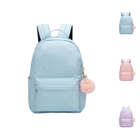 HJYCHN Backpack for School Large Capacity Lightweight Casual Daypack for Girls Kids Teens Middle High College Travel School Backpack for Girls Light Blue One Size