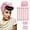 Pink, variant on Overnight Hair Curlers Heatless Curls - 6 Pcs No Heat Blowout Curling Rods to Sleep In with Satin Hair Scarf