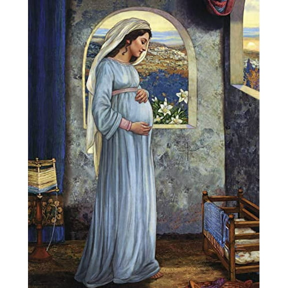 Catholic print picture - Mary Mother of God T - 8" x 10" ready to be framed