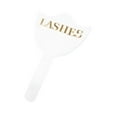 thumbnail image 2 of Espejo de mano para maquillaje, acrílico premium, compacto, herramienta de extensión de pestañas con asa, espejo de mano para niñas, mujeres, hogar y Blanco, 2 of 8