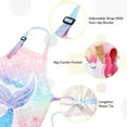 thumbnail image 3 of Qweryboo 2PCS Kids Aprons for Girls, Kids Art Aprons with Fish Tail and Pink Unicorn Print, with Adjustable Strap and Front Pocket for Toddlers Cooking Baking Gardening Art and Craft, 3 of 7