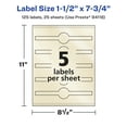 thumbnail image 6 of Avery Pearlized Ivory Wraparound Band Labels, 1.5" x 7.75", 125ct, 6 of 11