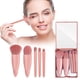 thumbnail image 2 of Set de brochas de maquillaje de viaje fáciles de llevar, kit completo de 5 mini brochas cosméticas con set de brochas cosméticas de viaje., 2 of 8