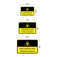 thumbnail image 5 of Classic Framed Plus Waste Disposal Area Wall or Door Sign | Bilingual Spanish and English Workplace Safety Signage - Medium, 5 of 7