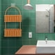 thumbnail image 3 of IMITACIÓN Rattan Woven Canasta de pared colgante de la pared de 2 niveles Canasta tejida para la cocina del baño, 3 of 6