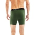 thumbnail image 4 of 5-Pack Boxer Briefs by Bolter Men's Cotton Spandex Underwear Tagless (X-Large, Greens), 4 of 4