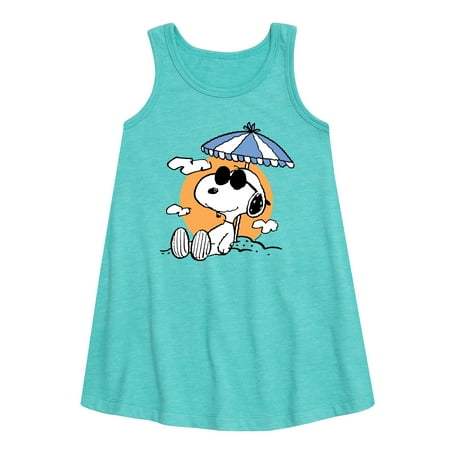 

Peanuts - Snoopy Beach Day - Toddler and Youth Girls A-line Dress
