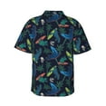 thumbnail image 3 of Fotbe Dinosaur Hawaiian Shirt for Men Unisex Summer Beach Casual Short Sleeve Cotton Linen Button Down Shirts-X-Large, 3 of 9