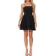 thumbnail image 2 of Vestido de tirantes espagueti INSPIRE CHIC para mujer, sin espalda, con lazo, volantes en capas, estilo A-line, mini vestido de fiesta XL negro, 2 of 6